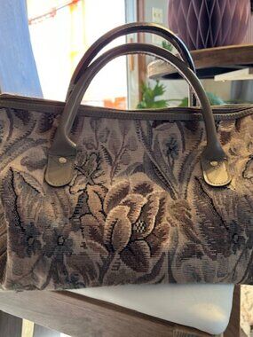 Diane Von Furstenberg Vintage Floral Tapestry Overnight Bag